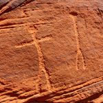 Petroglyph on Red Rock
